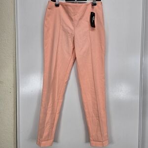 NWT Akris Melissa Trouser Pants Size US 8 Color Bellini Peach $795 Workwear Lux
